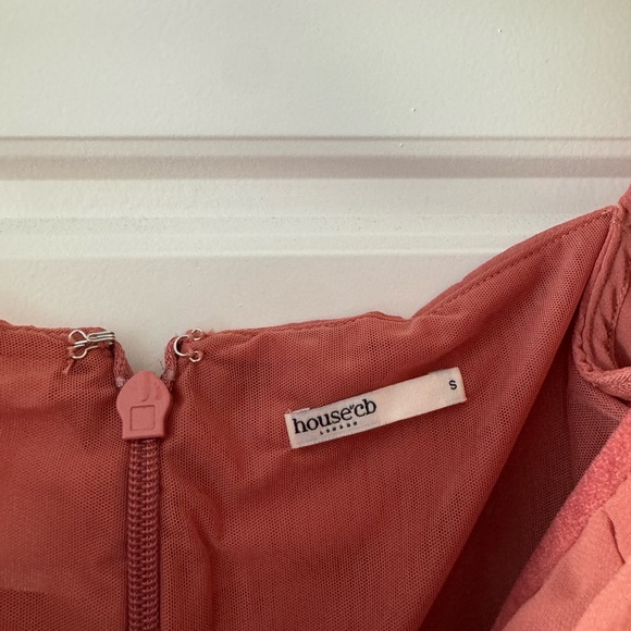 House of cb chiffon cutout size small Baby Halter Long Sleeve Minidress - Picture 7 of 7